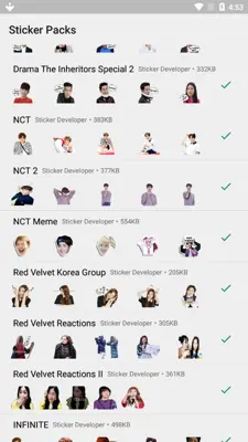 WAStickerApps Korean Idol Sticker for WhatsApp android App screenshot 2