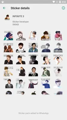 WAStickerApps Korean Idol Sticker for WhatsApp android App screenshot 4